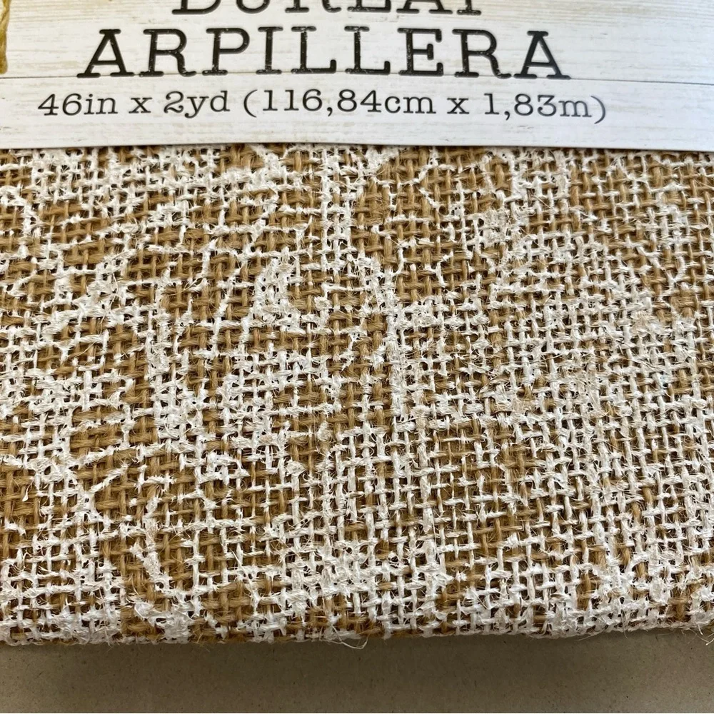 Craft Project Jute Burlap Floral Roll 12in x 3yd Bundle Set Tan Brown 46in X 2yd